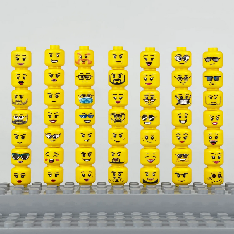 Cabeças para Minifigures - Crie Mundos Cheios de Histórias!