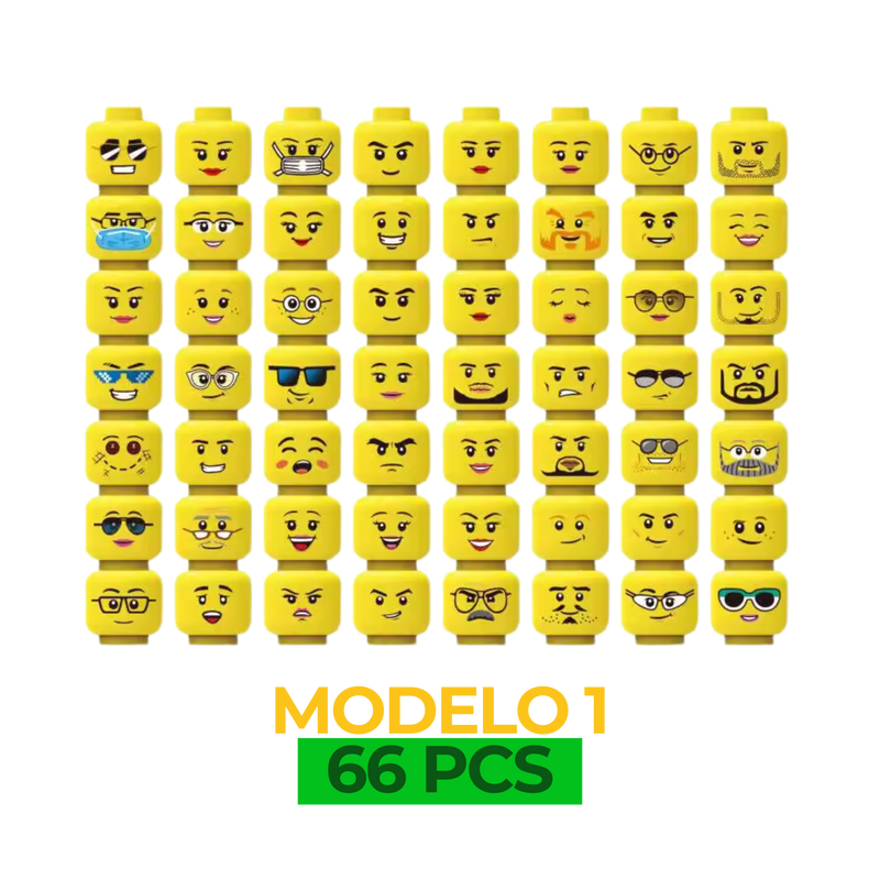 Cabeças para Minifigures - Crie Mundos Cheios de Histórias!