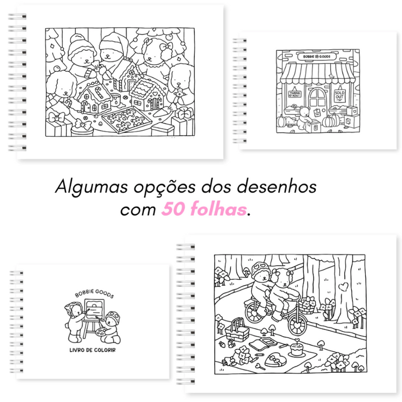 Bobbie Goods - Livro de Colorir 50 Páginas