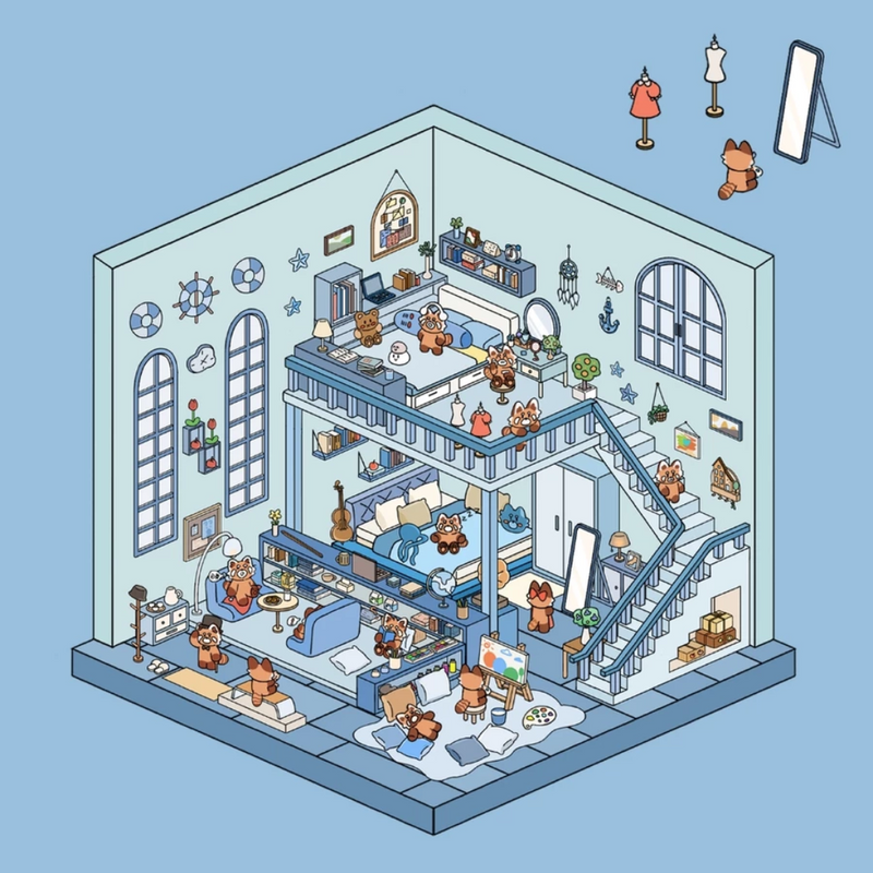 Adesivos Miniatura 3D - Crie Seu Próprio Cenário Interativo!