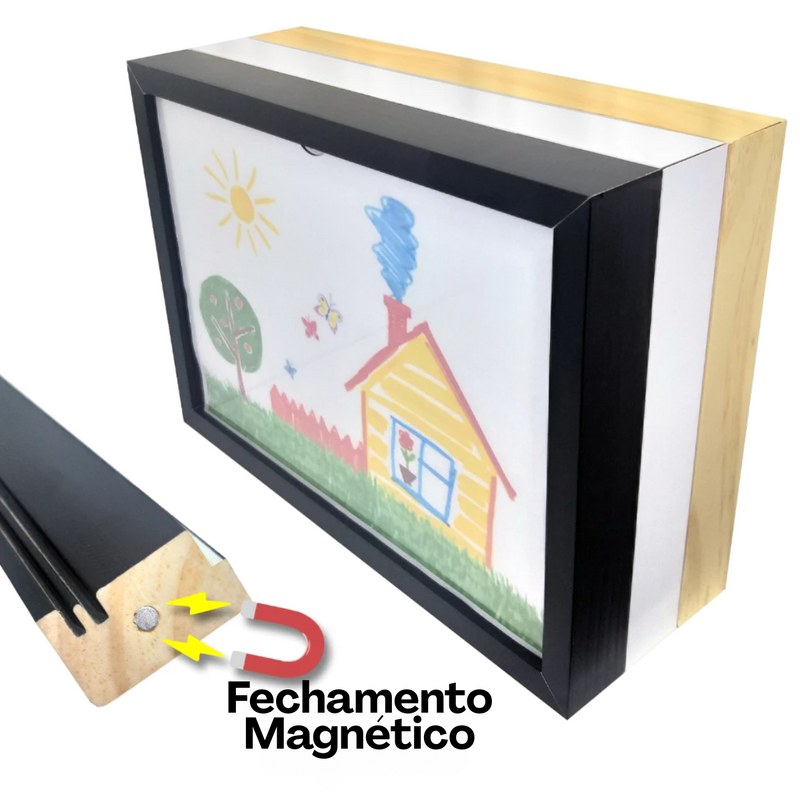 Quadro Porta-Desenhos – Guarde com Carinho as Obras dos Pequenos!
