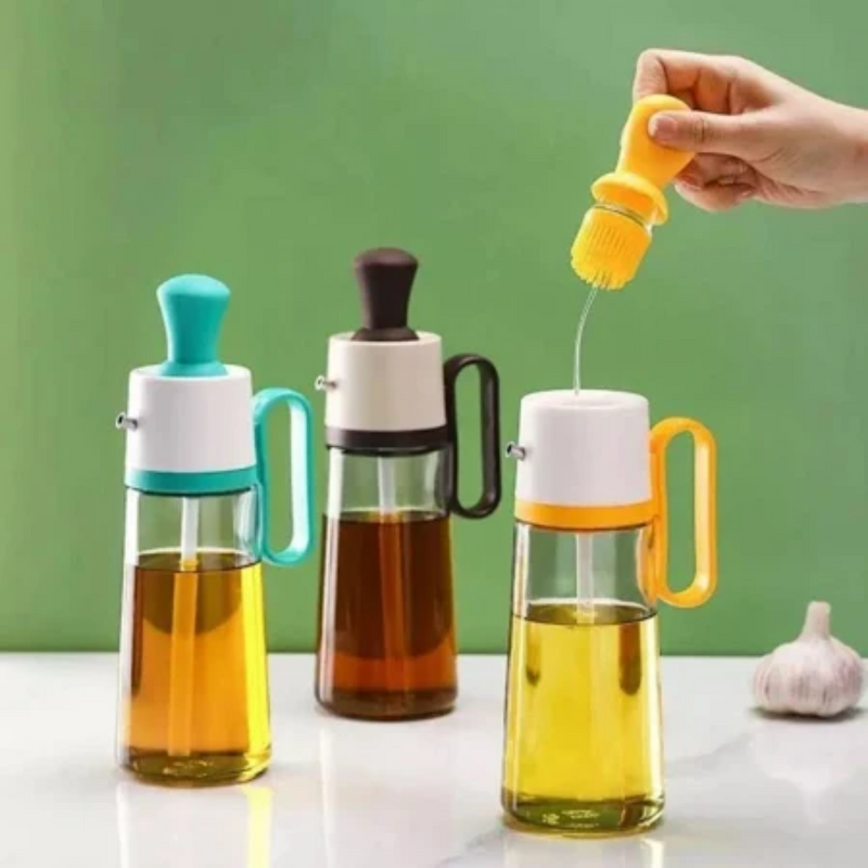 Dosador Premium de Azeite com Pincel - Tida
