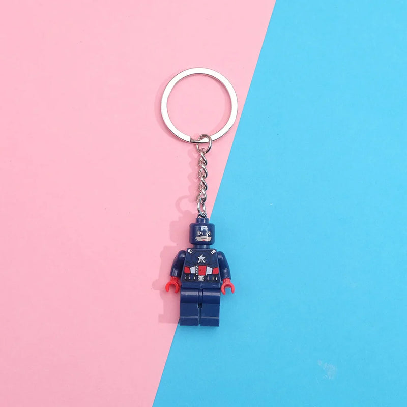 Chaveiros Criativos de Blocos de Construção