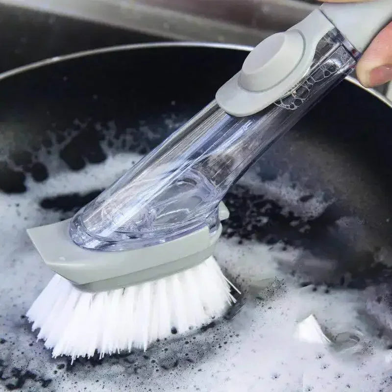 Escova Lava Louça 2 em 1 com Dispenser - Tida