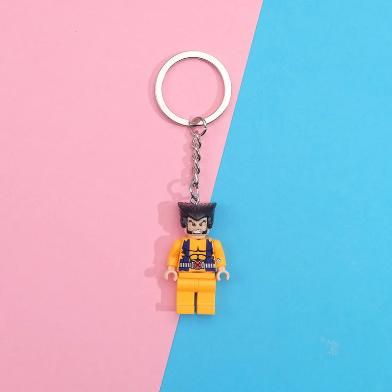 Chaveiros Criativos de Blocos de Construção