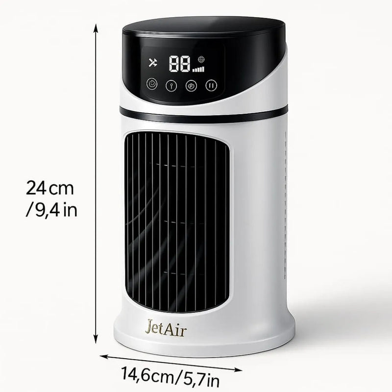 Kit 2 JetAir Turbo - Ar Condicionado Portátil Bivolt 4 em 1 - Refrigerador Silencioso