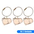 Chaveiro de Acrílico para Pelos de Gatos