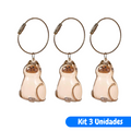 Chaveiro de Acrílico para Pelos de Gatos