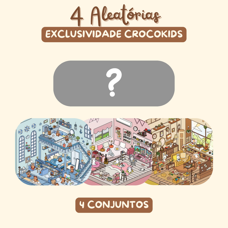 Adesivos Miniatura 3D - Crie Seu Próprio Cenário Interativo!